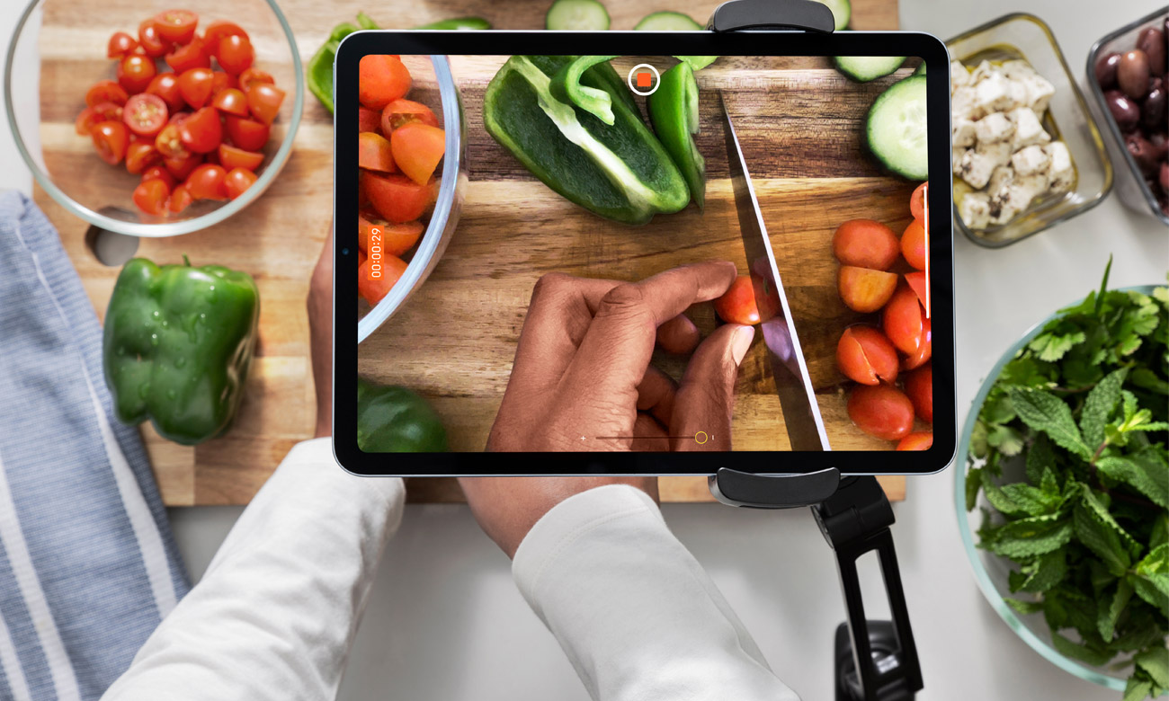 Supporto HoverBar Duo Per IPad/tablet - Regolabile, Con Base Pesante E Morsetto, Per Scrivania O Mensola